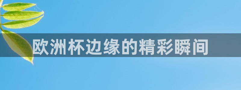 世界杯对阵图2026：欧洲杯边缘的精彩瞬间